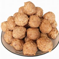 禾善恒州湖北特产黄陂三鲜纯手工油炸肉丸子速食红烧圆子肉丸子半成品干炸 手工猪肉丸1袋(300克)